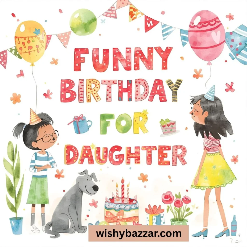 Funny Birthday Wishes for Daughter