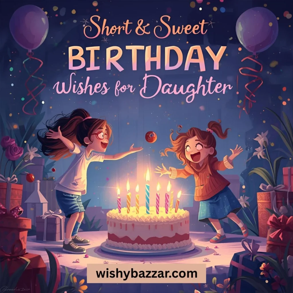 Short & Sweet Birthday Wishes for Daughter