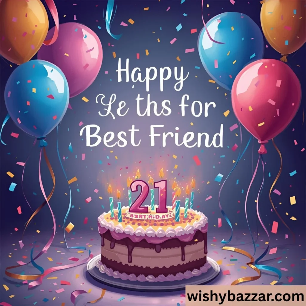 21st Birthday Wishes for Best Friend