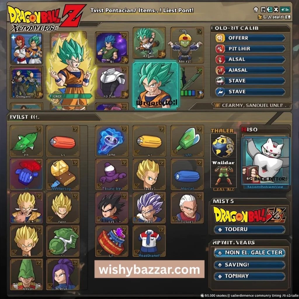 Dragon Ball Xenoverse 2 Wishes for Items and Gear