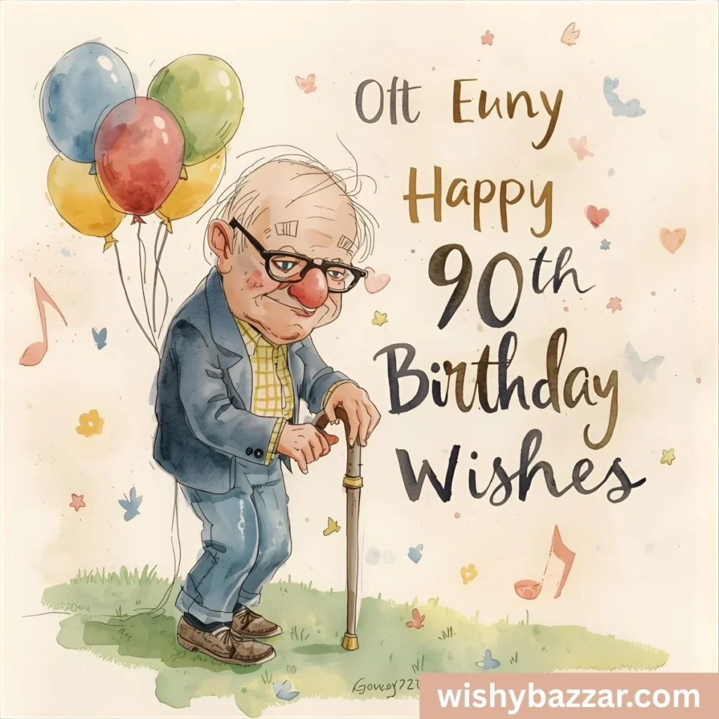 Funny 90th Birthday Wishes