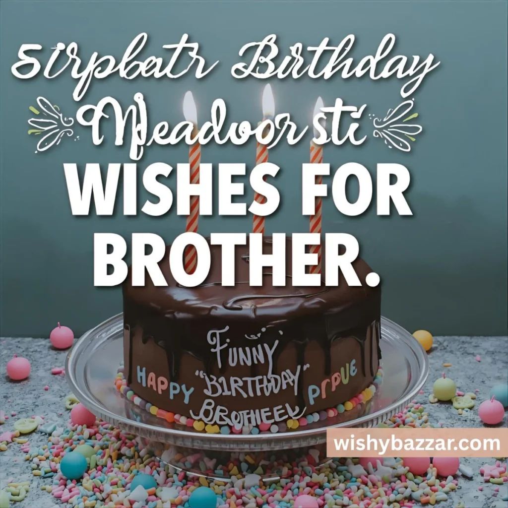 Funny Birthday Wishes for Brother
