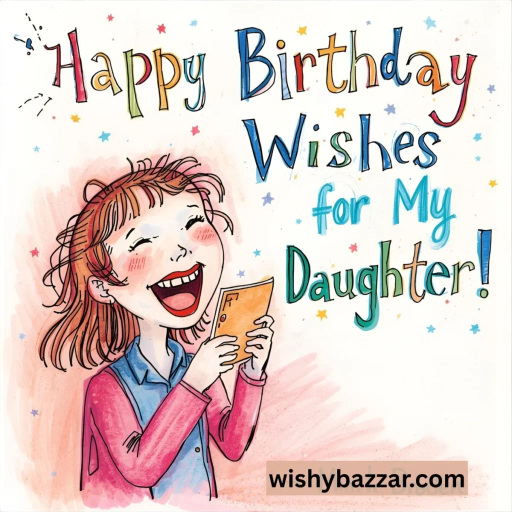 Funny Birthday Wishes for My Daughter