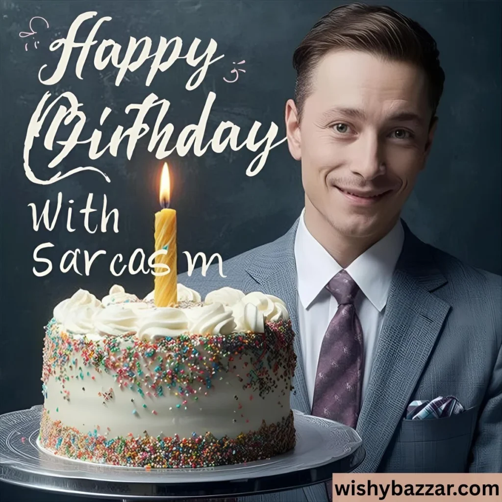 Funny Birthday Wishes with Sarcasm