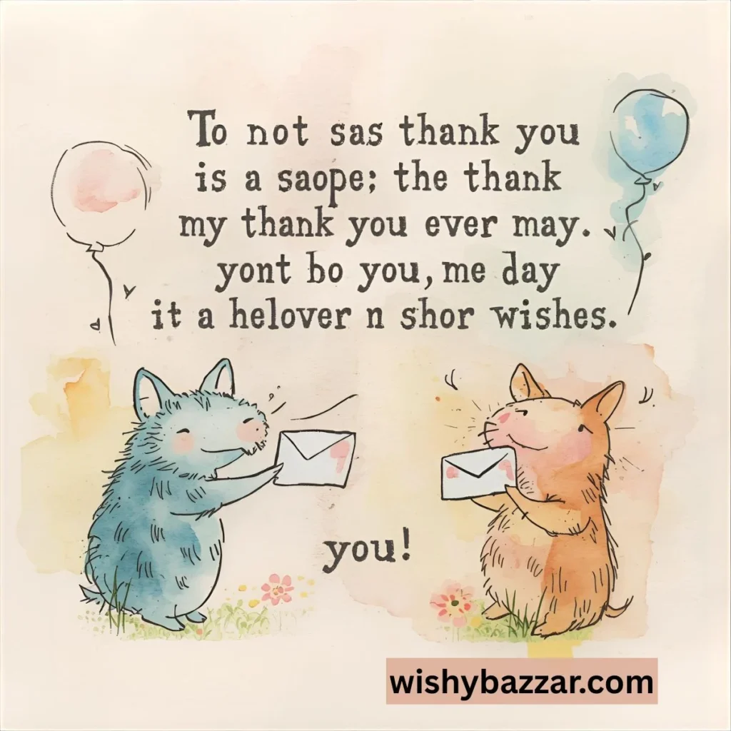 Funny Thank You Messages for Birthday Wishes