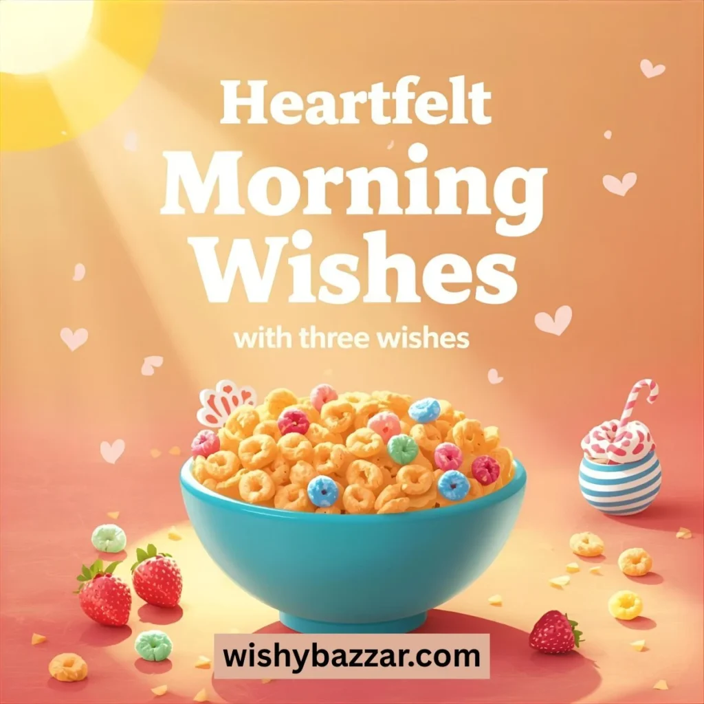 Heartfelt Morning Wishes with Three Wishes Cereal