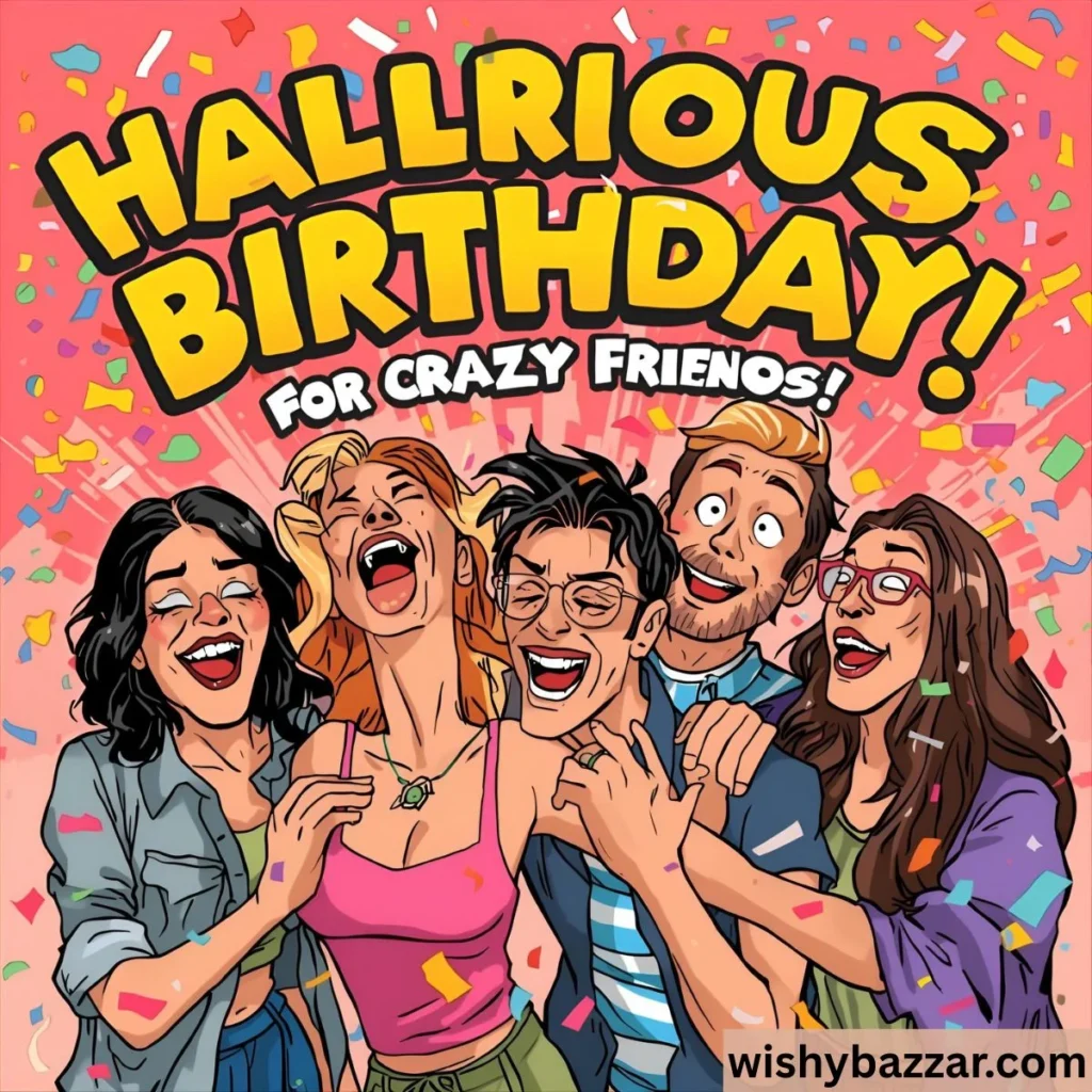 Hilarious Birthday Wishes for Crazy Friends