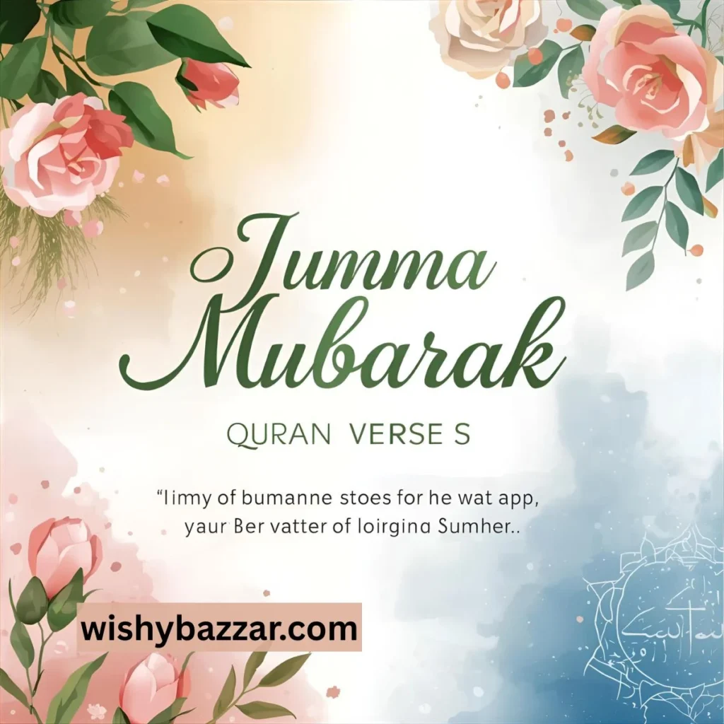 Jumma Mubarak Wishes with Quran Verses