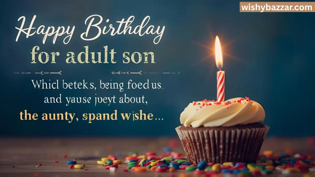 Birthday Wishes for Adult Son