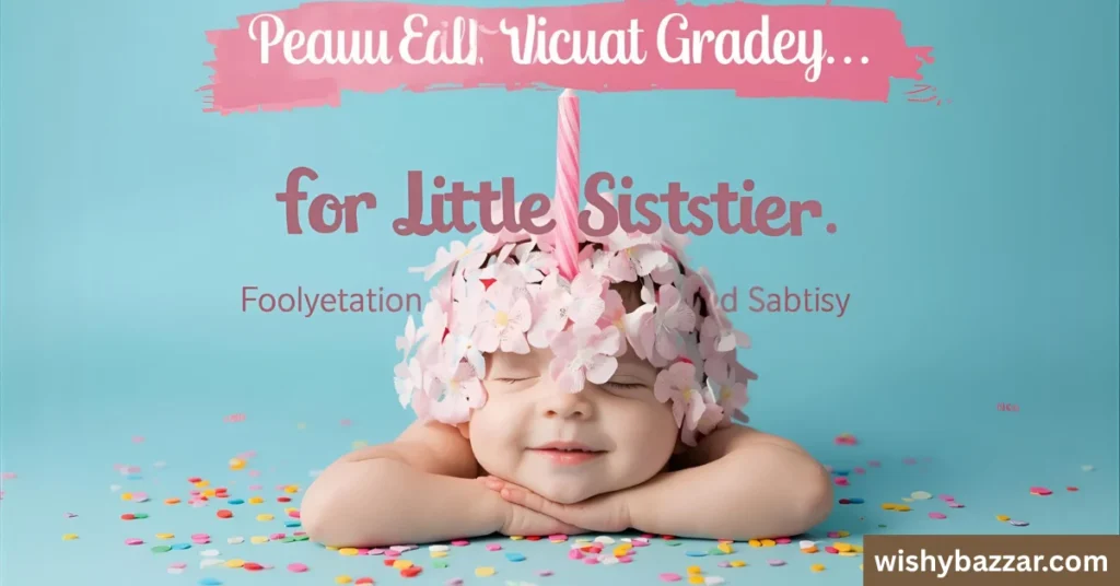 Cute Birthday Wishes for Little Sister