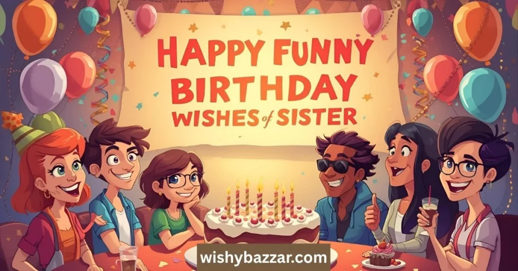 Funny Birthday Wishes for Sister