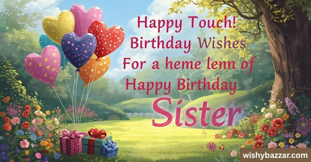 Heart Touching Birthday Wishes for Sister