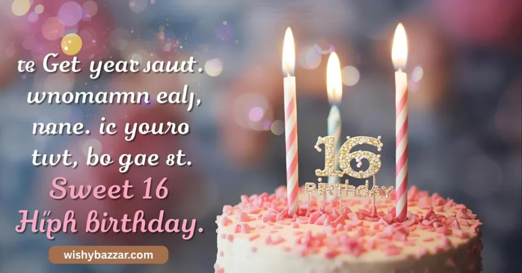 Inspirational Sweet 16 Birthday Wishes