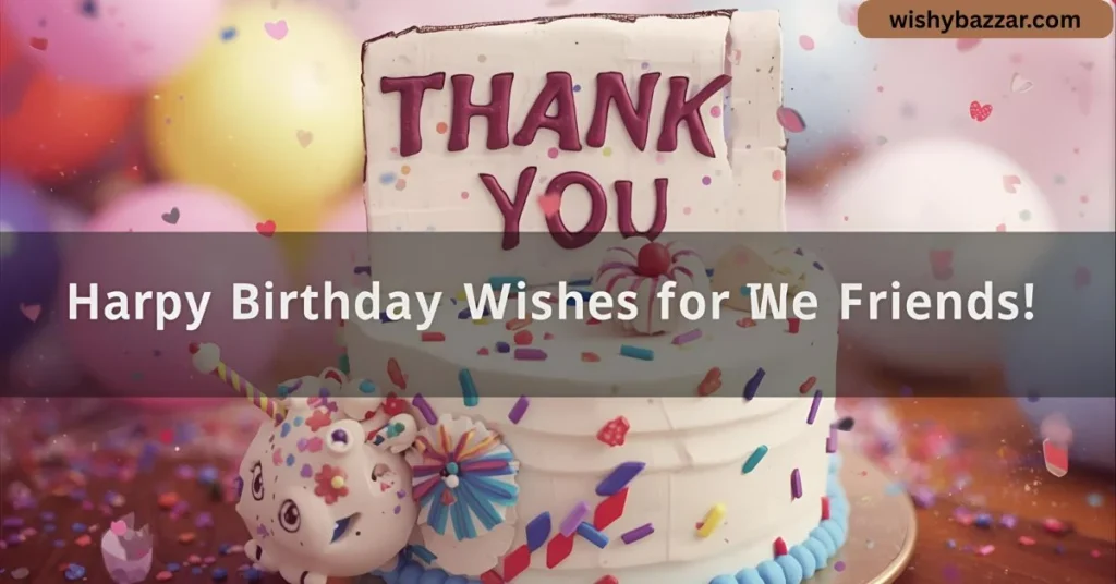 Thank You Birthday Wishes for Friends
