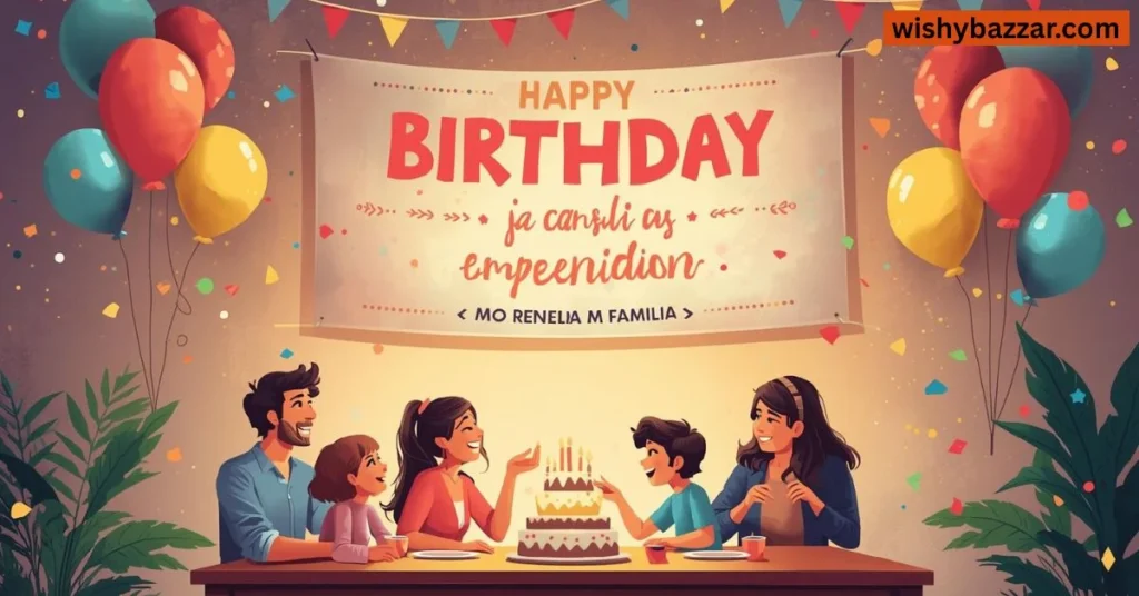 Birthday Wishes for Family in Spanish