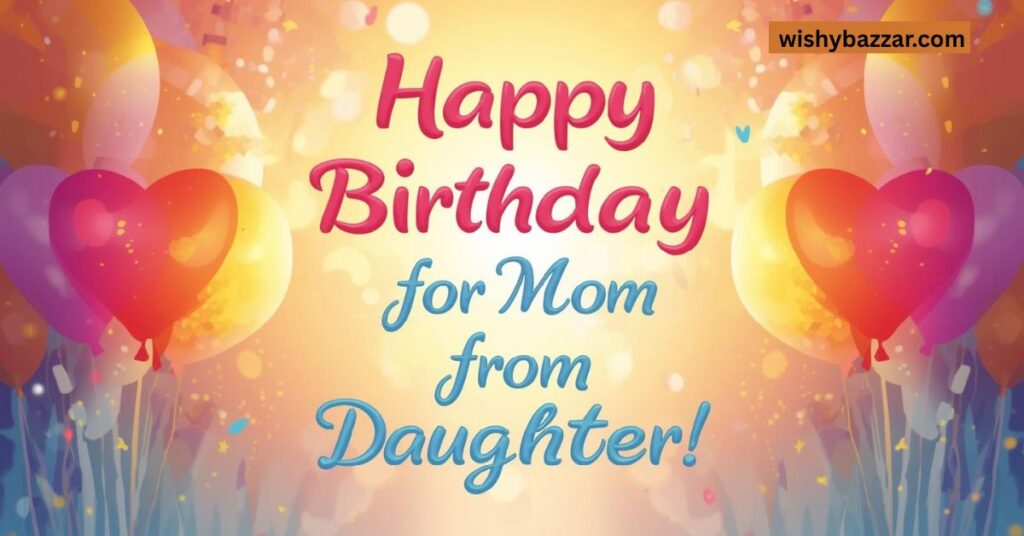 Birthday Wishes for Mom from Daughter
