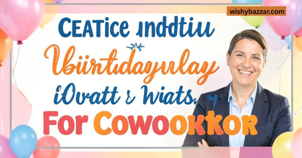 Creative and Unique Birthday Wishes for Coworker