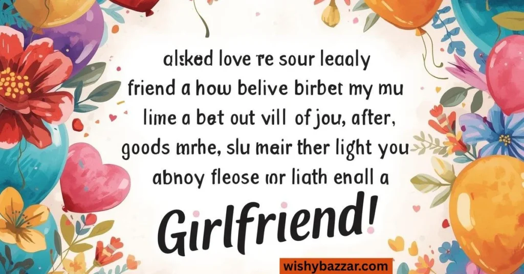 Emotional Birthday Wishes for Girlfriend