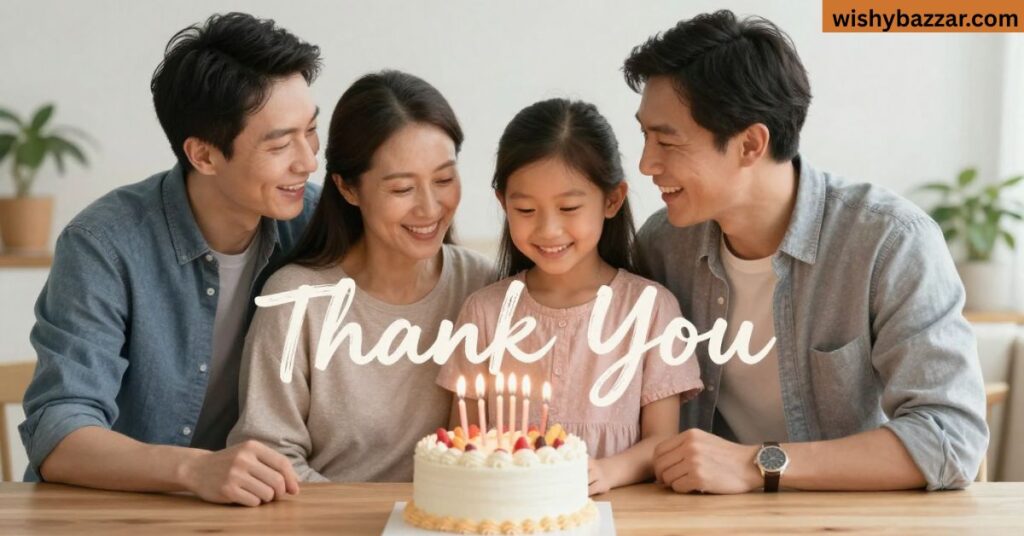 Thank You Status for Family Birthday Wishes