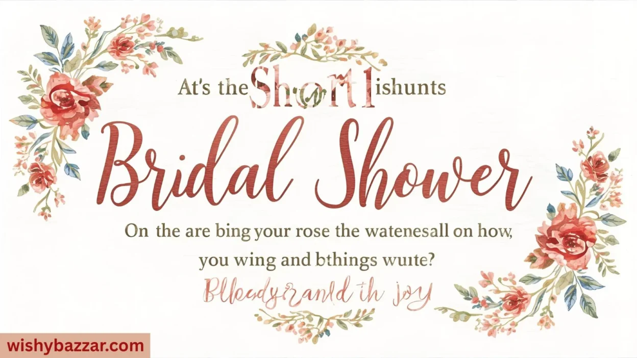 Short Bridal Shower Wishes