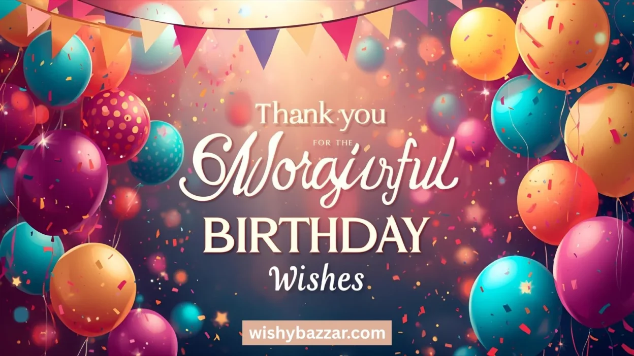 Thank You Everyone for the Wonderful Birthday Wishes