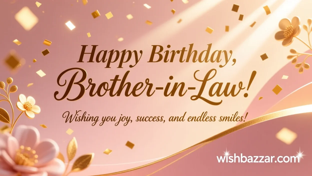 Birthday Wishes for Brother in Law