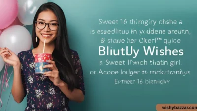 Sweet 16 Birthday Wishes