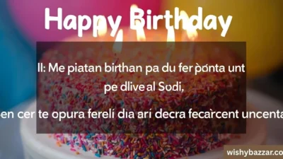 Birthday Wishes in Spanish