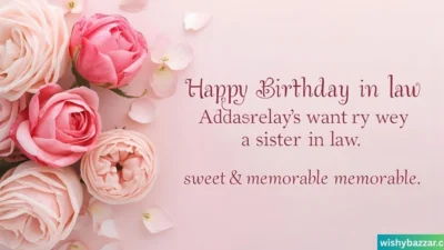 Sister in Law Birthday Wishes