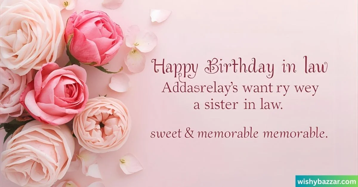 Sister in Law Birthday Wishes