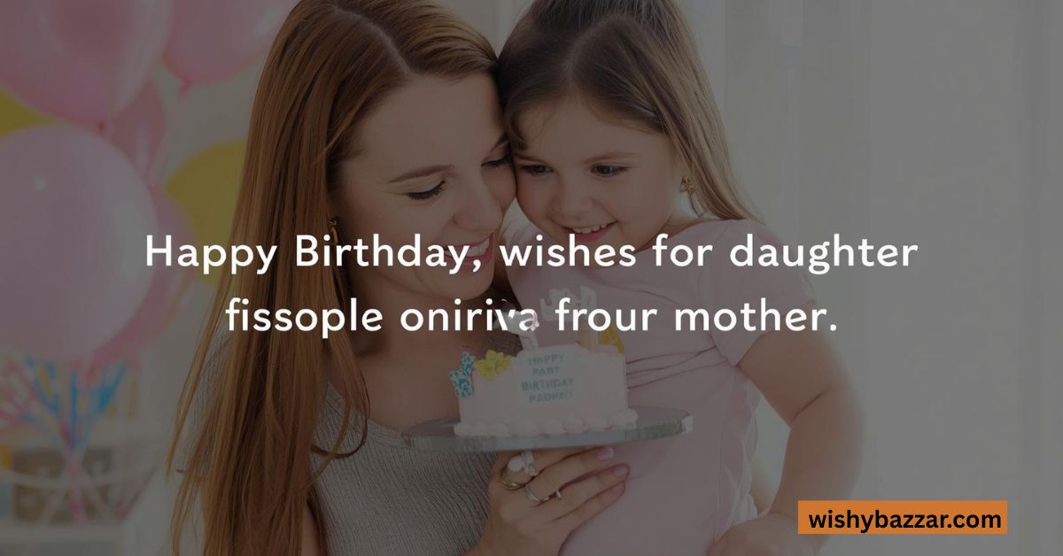 Birthday Wishes for Daughter from Mother