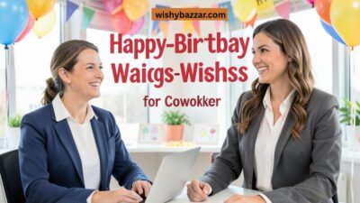 Happy Birthday Wishes for Coworker